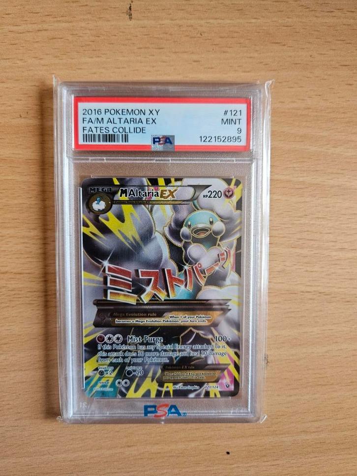 Pokémon XY Fates Collide Mega Altaria 121 PSA 9, Hobby en Vrije tijd, Verzamelkaartspellen | Pokémon, Nieuw, Ophalen of Verzenden