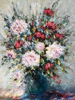 Peter Brouwer, ingelijst groot bloemstilleven, Antiek en Kunst, Kunst | Schilderijen | Klassiek, Ophalen