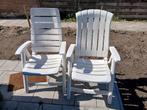 Tuinstoelen (2x) - Kunststof, Tuin en Terras, Tuinstoelen, Ophalen of Verzenden, Gebruikt, Kunststof, Inklapbaar
