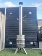 RVS terrashaard tuinkachel bierfust kachel 50L, Tuin en Terras, Ophalen of Verzenden