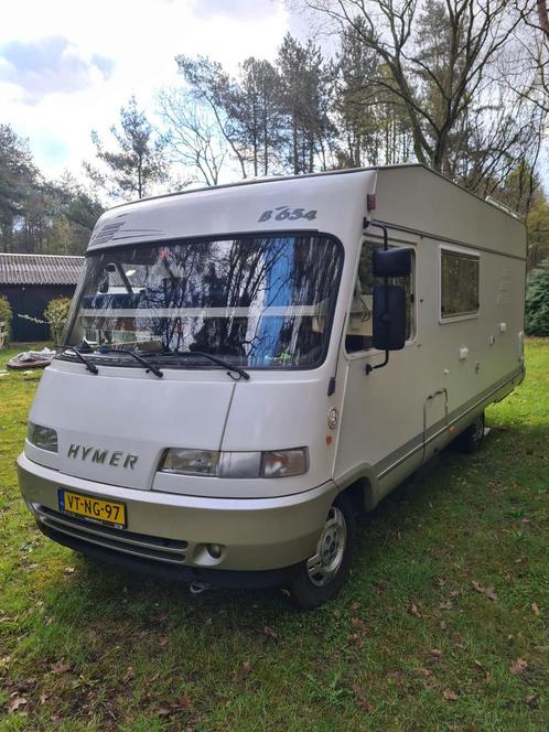 Een keiharde Hymer B654 vastbed en hefbed 2.5ltr turbo Fiat, Caravans en Kamperen, Campers, Particulier, Integraal, tot en met 6