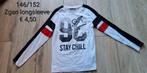 146/152 Zgan Witte longsleeve met tekst Stay Chill, Ophalen of Verzenden, Zo goed als nieuw, Download, Shirt of Longsleeve