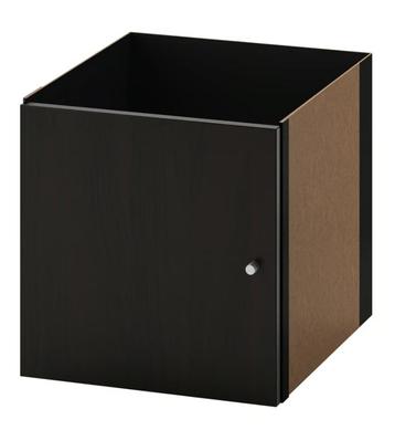 Ikea Kallax deur zwartbruin 2x beschikbaar voor biedingen