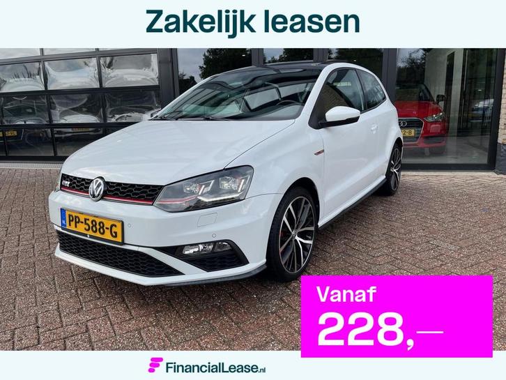Volkswagen Polo 1.8 TSI GTI, Panodak Automaat, Camera,Led, Auto's, Volkswagen, Bedrijf, Lease, Financial lease, Polo, ABS, Achteruitrijcamera