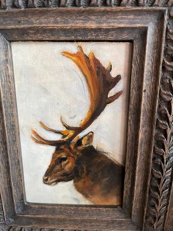 Schilderij van een Hert beschikbaar voor biedingen