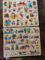 2 grote houten puzzels 45 x 35 cm ZGAN, Ophalen of Verzenden, Zo goed als nieuw