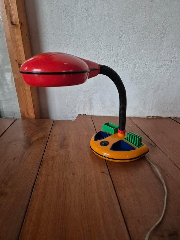 Memphis vintage rabbit tanaka japans bureau lampje, Huis en Inrichting, Lampen | Tafellampen, Gebruikt, Minder dan 50 cm, Ophalen of Verzenden