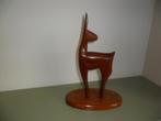 Teak houten hert, Antiek en Kunst, Ophalen of Verzenden