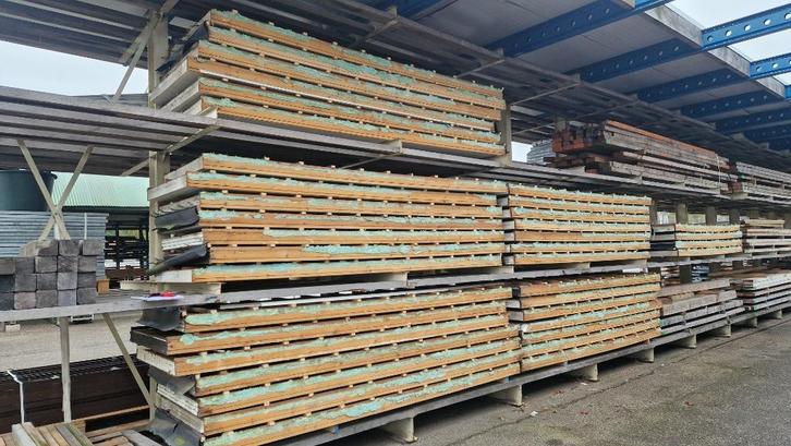 Partij geïsoleerde dakplaten Unidek eps ( 347 ), Doe-het-zelf en Verbouw, Platen en Panelen, Gebruikt, Ophalen