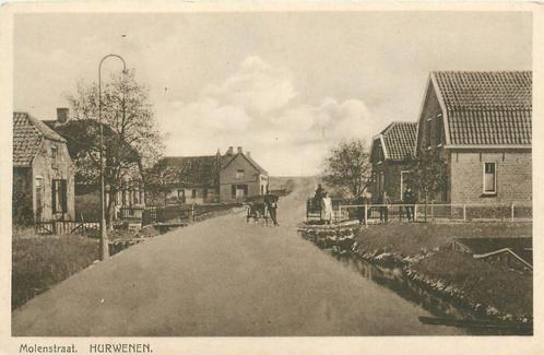 (701-107-025) Hurwenen Molenstraat, Verzamelen, Ansichtkaarten | Nederland, Gelderland, Verzenden
