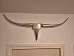 Zilver Stierenhoofd Wanddecoratie Kare Design, Ophalen of Verzenden, Zo goed als nieuw
