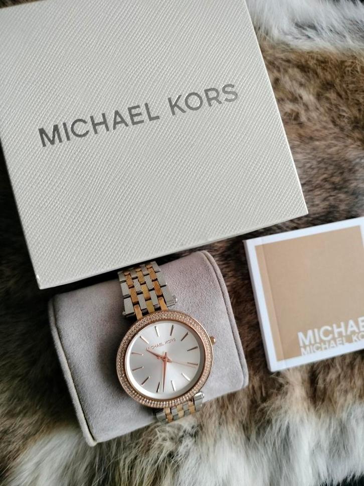 Dames horloge Michael Kors, Sieraden, Tassen en Uiterlijk, Horloges | Dames, Zo goed als nieuw, Overige merken, Zilver, Staal