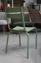 Hippe aluminium tuinstoelen pastelgroen terrasstoel terras, Ophalen, Nieuw