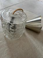 Glazen hanglampje 12 cm hoog, Ophalen, Vintage jaren 60, Gebruikt, Glas
