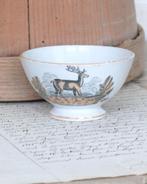 Antiek spoelkommetje “Hert & Paard”, Ophalen of Verzenden