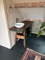 Antique Werkbank Wasstafel meubel, Doe-het-zelf en Verbouw, Sanitair, Ophalen, Gebruikt, Wastafel