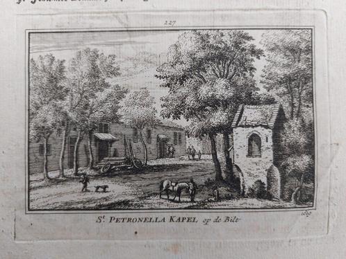 227 / St. Petronella kapel op de Bilt, Antiek en Kunst, Kunst | Etsen en Gravures, Ophalen of Verzenden