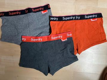 3 Superdry boxershorts maat S beschikbaar voor biedingen
