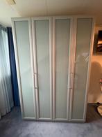 Kledingkast met matglas deuren – 222cm hoog – plank en hang, Huis en Inrichting, Kasten | Kledingkasten, Ophalen, Gebruikt, 100 tot 150 cm