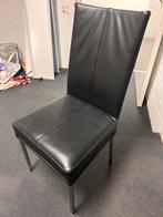 4 eettafel stoelen leer - topkwaliteit echt leer, Ophalen, Overige kleuren, Zo goed als nieuw, Metaal