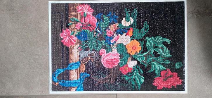 Diamond Painting Schilderij - Bloemen, Antiek en Kunst, Kunst | Overige Kunst, Ophalen
