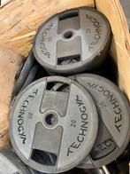 Technogym pu  urethane 20 kg Olympische halter  schijven, Ophalen, Halterschijven, Halter schijven, 2 x 20 kg