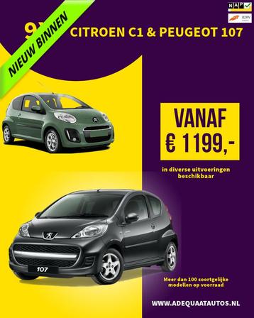 Citroen C1 1.0-12V 9X Citroen C1 & Peugeot 107 & Toyota Aygo beschikbaar voor biedingen