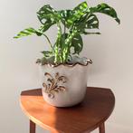 vintage W. Germany BLOEMPOT grote Ø18,5cm Hollywood Regency, Gebruikt, Rond, Binnen, Ophalen of Verzenden