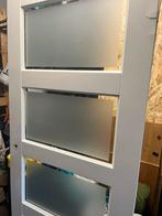 Opdek deur met facet glas 201 x 83, Ophalen, Gebruikt, 80 tot 100 cm, Binnendeur