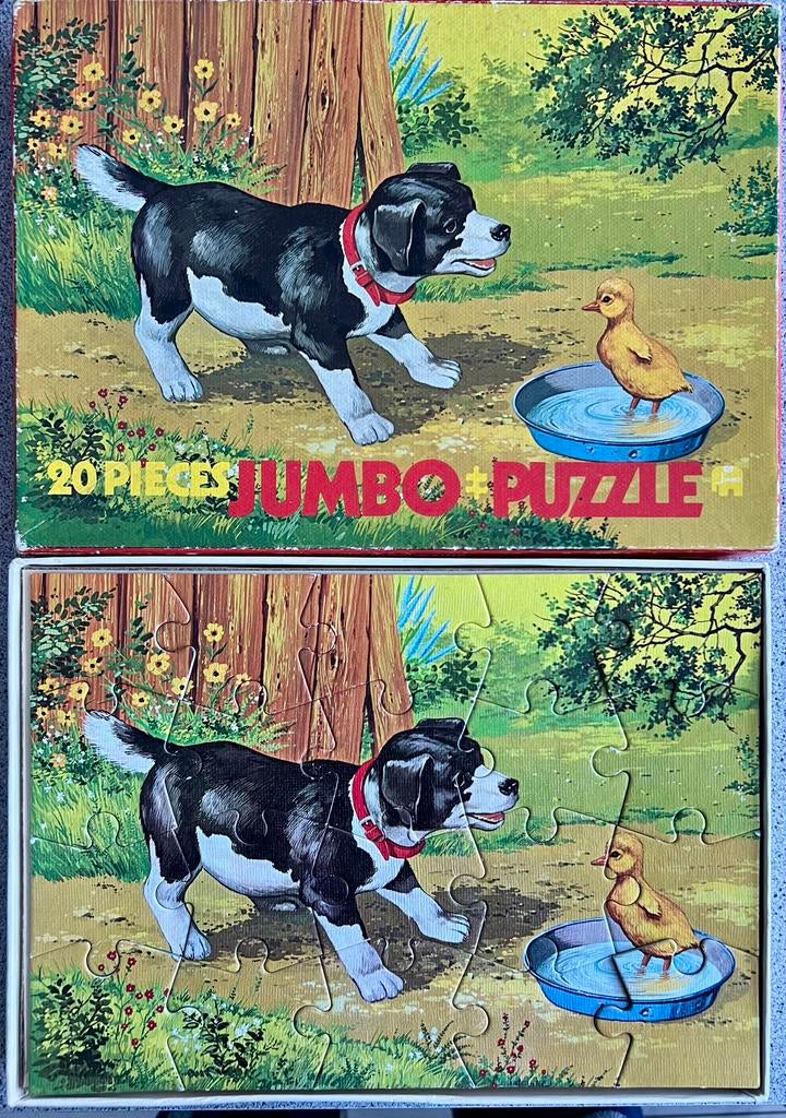 Vintage Jumbo kinderpuzzel 20 stukjes, Ophalen of Verzenden, Zo goed als nieuw