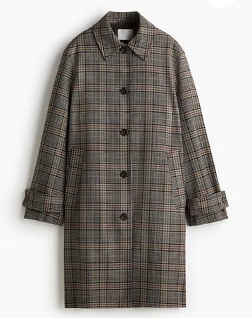 Geruite Carcoat van H&M bruin. Maat XXL beschikbaar voor biedingen