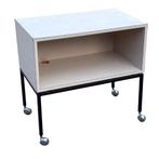 Vintage kastje audiomeubel op wieltjes LP kast, Ophalen