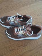 Lina Locchi cognac/bruin dames sneakers maat 38, Ophalen of Verzenden, Zo goed als nieuw, Bruin, Sneakers of Gympen