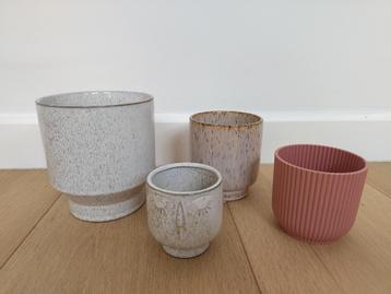 Selection of small flower pots beschikbaar voor biedingen