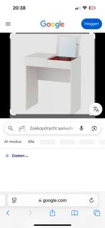 Make-up tafel met spiegel en lade Ikea, Ophalen, Gebruikt, 50 tot 100 cm, Minder dan 100 cm