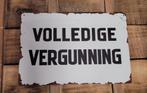 Volledige Vergunning reclamebord van metaal wandbord deco, Info@deconoord.nl, Deco Noord, Nieuw, Ophalen of Verzenden