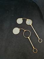 Antieke opera bril/ toneel bril goud messing kleur, Ophalen of Verzenden