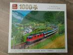 King 1000 stukjes puzzel - Intercity Train Gotthard, Ophalen of Verzenden, 500 t/m 1500 stukjes, Nieuw, Legpuzzel