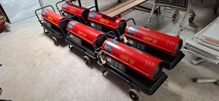 3x Heteluchtkanon - Industriele Verwarming, Doe-het-zelf en Verbouw, Verwarming en Radiatoren, Gebruikt, Kachel, 30 tot 80 cm