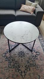 Uitstekende marmeren salontafel, Ophalen, Overige materialen, 50 tot 100 cm, Rond