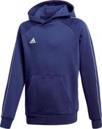 Adidas core 18 hoody y blauw wit CV3430, maat 128, Kinderen en Baby's, Kinderkleding | Maat 128, Nieuw, Trui of Vest, Jongen of Meisje
