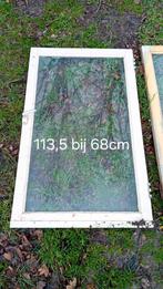 Houten kozijnen, Doe-het-zelf en Verbouw, Kozijnen en Schuifpuien, Gebruikt, Raamkozijn, 75 tot 150 cm, Hout