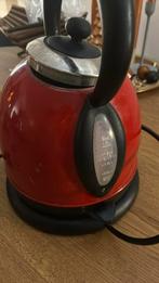 Rode waterkoker - 1.8L, Witgoed en Apparatuur, 1 tot 2 liter, Ophalen, Gebruikt, Rvs