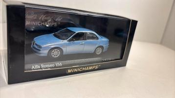 Alfa romeo 156 bleu minichamps 1.43 beschikbaar voor biedingen