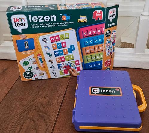 Ik leer lezen- koffer met 15 kaarten- Jumbo- Ook Verzenden, Kinderen en Baby's, Speelgoed | Educatief en Creatief, Zo goed als nieuw