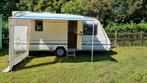 Te huur 4 persoons caravan, mover, fietsenrek, compleet, Caravans en Kamperen, Verhuur