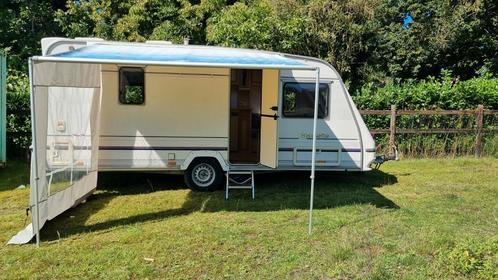 Te huur 4 persoons caravan, mover, fietsenrek, compleet, Caravans en Kamperen, Verhuur