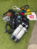 Complete duikset met Halycon trimvest en dubbel 7 flessen, Watersport en Boten, Duiken, Ophalen, Zo goed als nieuw, Overige typen