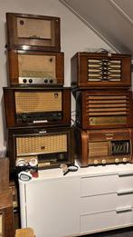 Veel oude buizen radios meeste philips, Antiek en Kunst, Antiek | Tv's en Audio, Ophalen of Verzenden