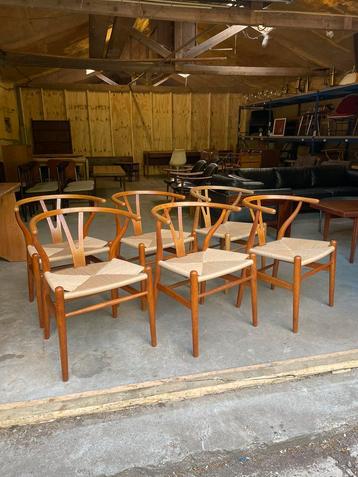 Hans Wegner CH24 wishbone stoelen Carl Hansen vintage design beschikbaar voor biedingen